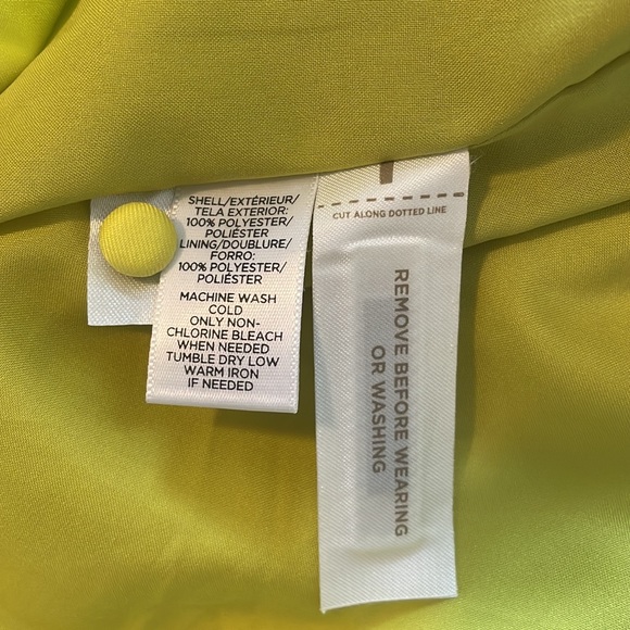 Anne Taylor Loft Size 12 Ladies Neon Green and Gray Dress - Picture 7 of 7